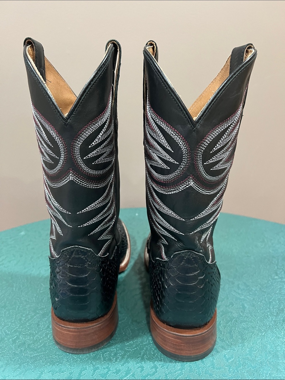 Cody James black python boot. 12D - Picture 4 of 6